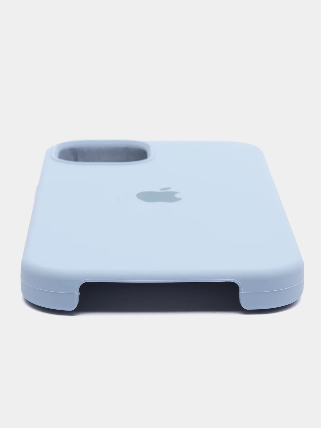Небесно-голубой чехол iPhone 13, 13 mini, 13 Pro, 13 Pro Max силиконовый Silicone case с открытым низом