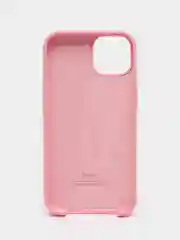 Розовый чехол iPhone 13, 13 mini, 13 Pro, 13 Pro Max силиконовый Silicone case с открытым низом