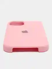 Розовый чехол iPhone 13, 13 mini, 13 Pro, 13 Pro Max силиконовый Silicone case с открытым низом