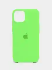 Салатовый чехол iPhone 13, 13 mini, 13 Pro, 13 Pro Max силиконовый Silicone case с открытым низом