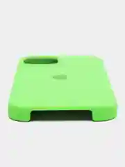 Салатовый чехол iPhone 13, 13 mini, 13 Pro, 13 Pro Max силиконовый Silicone case с открытым низом