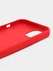 Красный чехол iPhone 13, 13 mini, 13 Pro, 13 Pro Max силиконовый Silicone case с открытым низом