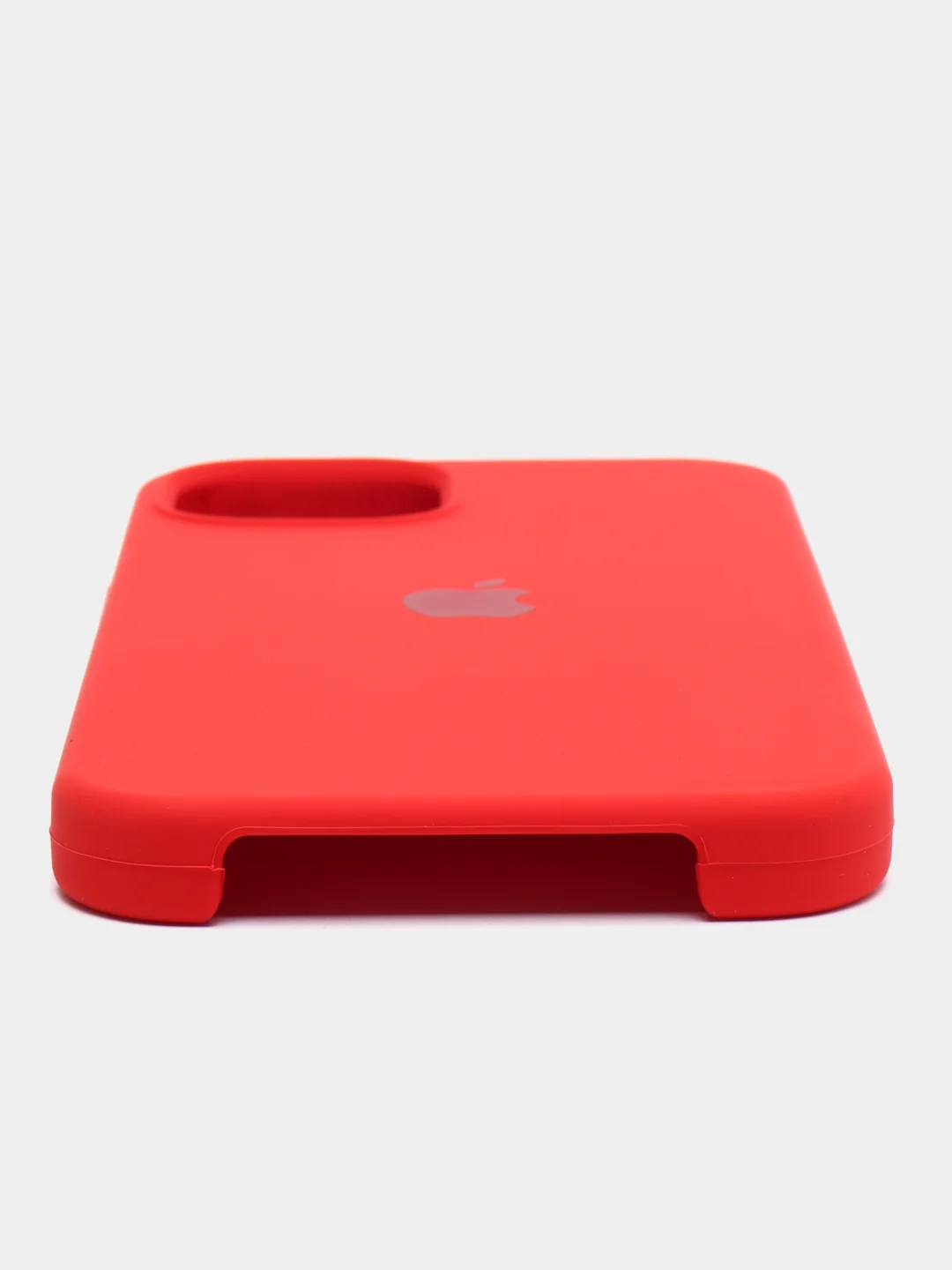 Красный чехол iPhone 13, 13 mini, 13 Pro, 13 Pro Max силиконовый Silicone case с открытым низом