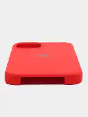 Красный чехол iPhone 13, 13 mini, 13 Pro, 13 Pro Max силиконовый Silicone case с открытым низом