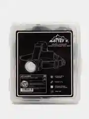 Фонарь налобный аккумуляторный "Мастер К.", 1 led, zoom, 3 режима, 4.5 х 6.5 см