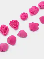 Фуксия цветы из фоамирана, фасовка 50 штук