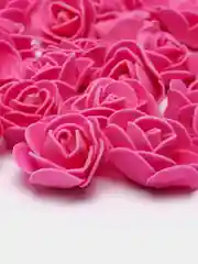 Фуксия цветы из фоамирана, фасовка 50 штук