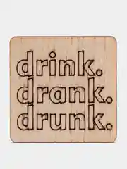 Значок на одежду "drink", пин на булавке деревянный