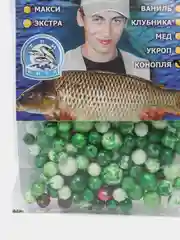 Зеленый вкусовая приманка для рыбалки "Мастер Пуфи миди" Ароматизированная насадка