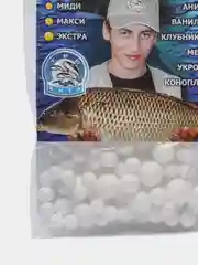Белый вкусовая приманка для рыбалки "Мастер Пуфи миди" Ароматизированная насадка