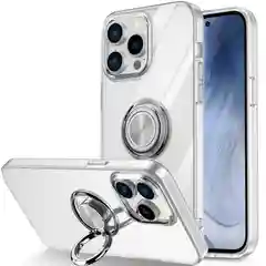 Прозрачный чехол силиконовый для iPhone 11 Pro Max, 7/8 Plus, 12 Pro, S10, с кольцом-держателем