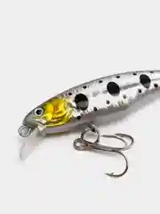 Серый воблер Minnow для ловли рыбы троллингом, дорожкой или спиннингом, 56 мм