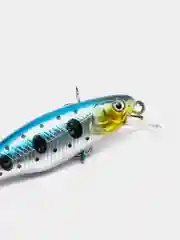 Голубой воблер Minnow для ловли рыбы троллингом, дорожкой или спиннингом, 56 мм