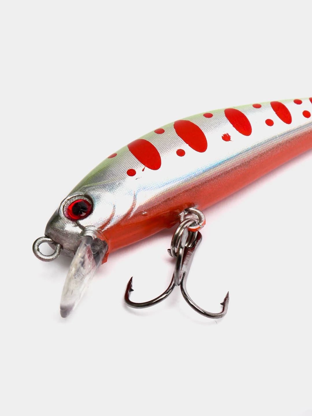 Серебряный воблер Minnow для ловли рыбы троллингом, дорожкой или спиннингом, 56 мм