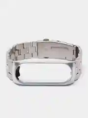 Серебряный металлический ремешок для Xiaomi Mi Band 3 и Band 4