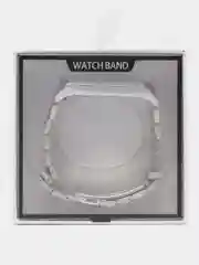 Серебряный металлический ремешок для Xiaomi Mi Band 3 и Band 4