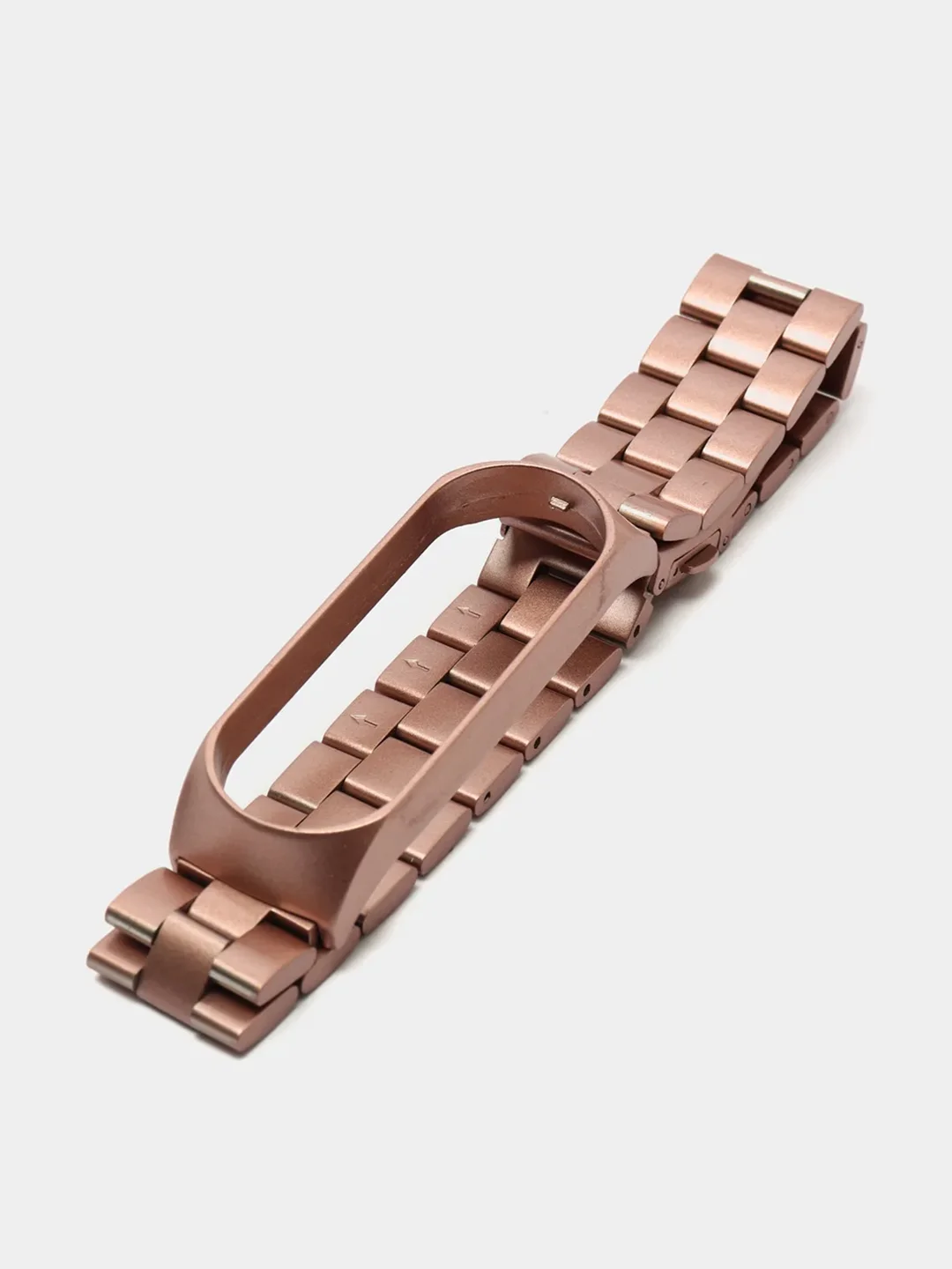 Розовый металлический ремешок для Xiaomi Mi Band 3 и Band 4