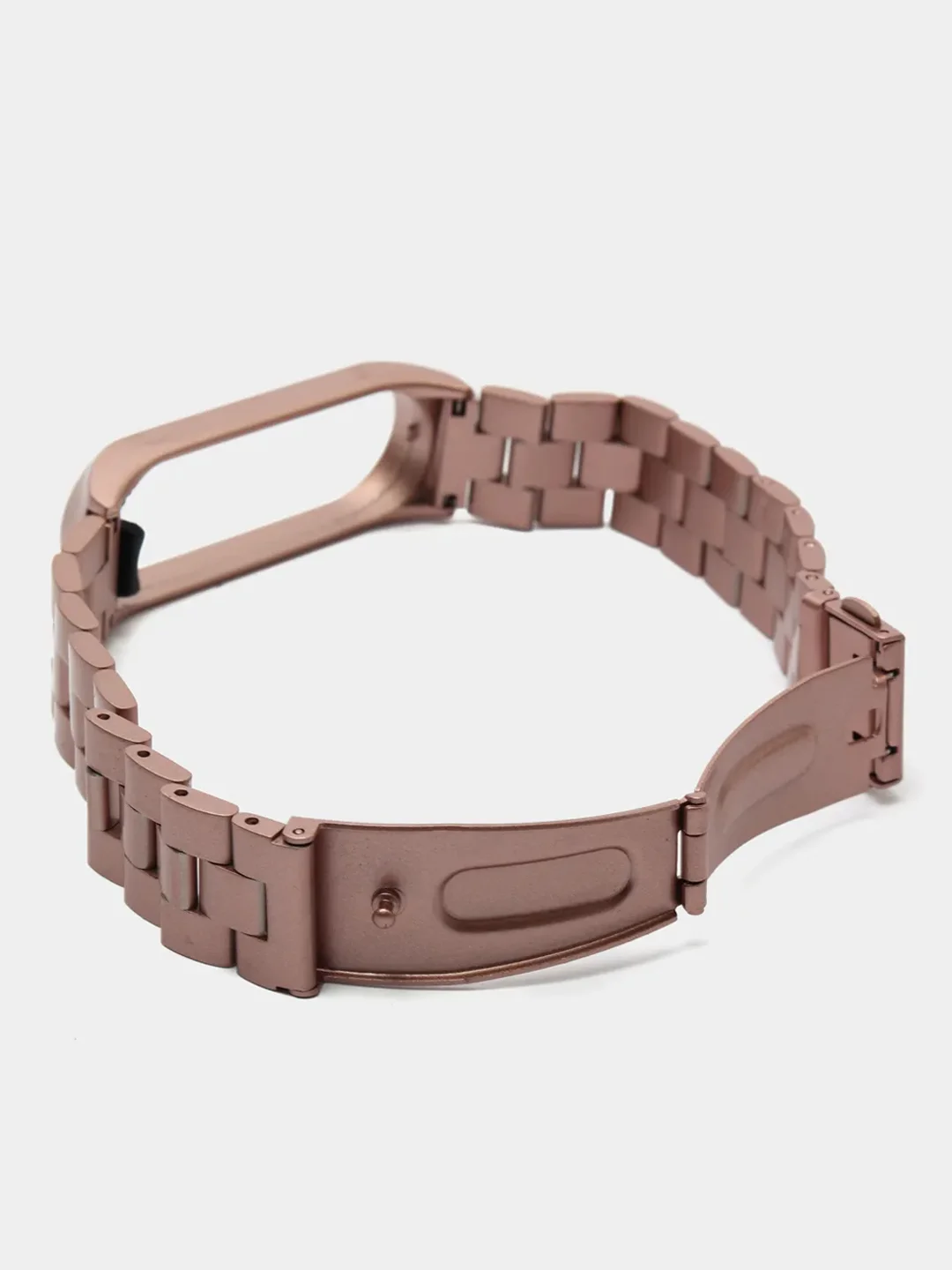 Розовый металлический ремешок для Xiaomi Mi Band 3 и Band 4