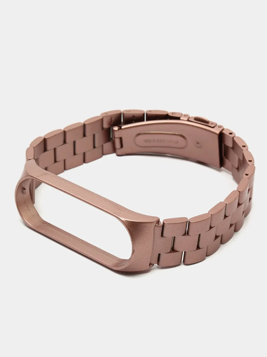 Розовый металлический ремешок для Xiaomi Mi Band 3 и Band 4