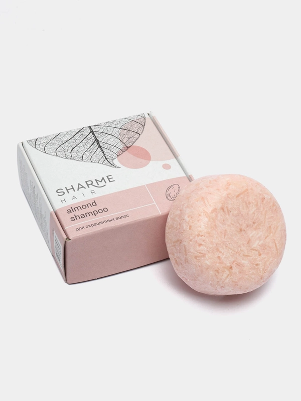 Натуральный твердый шампунь SHARME HAIR Almond "Миндаль" для окрашенных ...