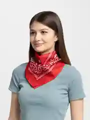 Алый бандана с принтом