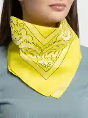 Белый бандана с принтом