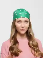 Зеленый бандана с принтом