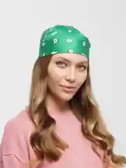 Зеленый бандана с принтом