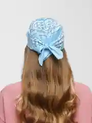 Голубой бандана с принтом