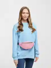 Розовый женская поясная сумка-бананка