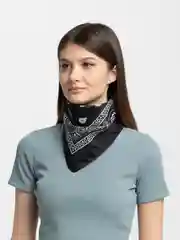 Черный бандана с принтом