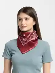 Вишнёвый бандана с принтом