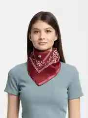 Вишнёвый бандана с принтом