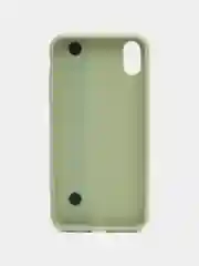 Оливковый чехол для Apple iPhone XS Max силиконовый, с ручкой