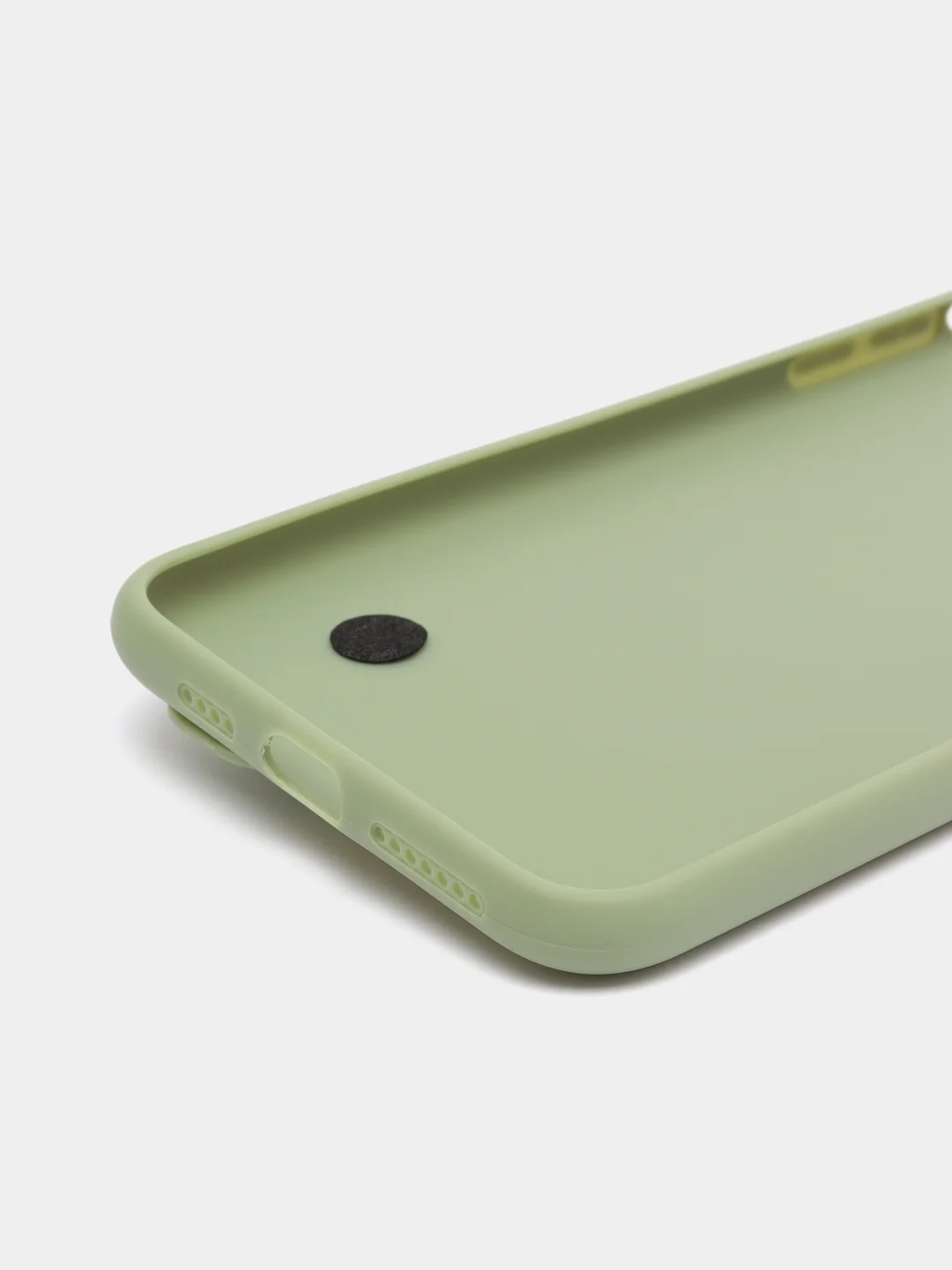 Оливковый чехол для Apple iPhone XS Max силиконовый, с ручкой