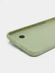 Оливковый чехол для Apple iPhone XS Max силиконовый, с ручкой