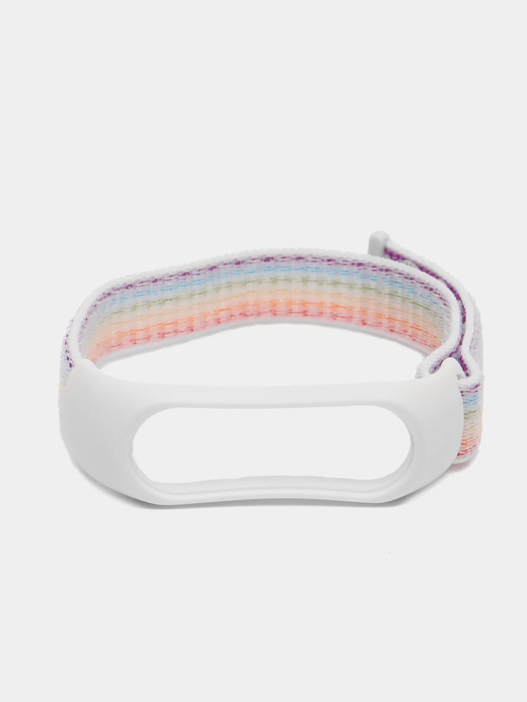 Белый ремешок нейлоновый для фитнес браслетов Xiaomi Mi Band 4/5/6