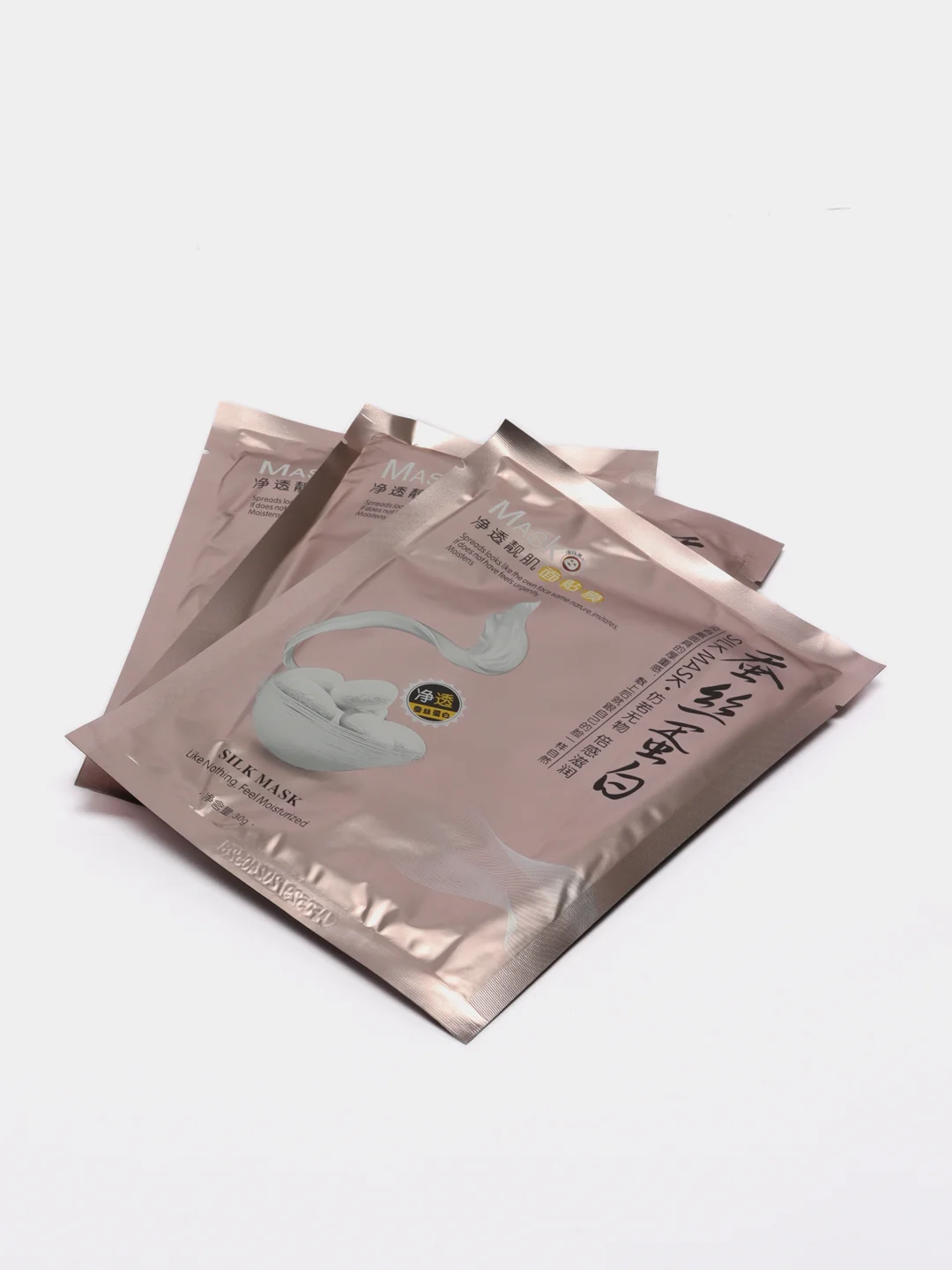 Бронзовый silk Mask тканевые маски для лица по 1, 3, 5, 10 штук с протеинами шелка, 30 г
