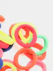 Салатовый резинки для волос, 40 шт
