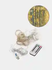 Гирлянда новогодняя занавес "Роса", гирлянда штора, USB, на путе управления