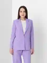 Лавандовый костюм брючный женский, оверсайз