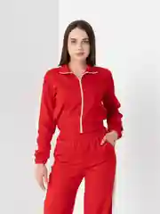 Красный костюм спортивный женский