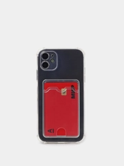 Чехол для iPhone XR, 11, 12, 13, 14, Pro, Pro Max, 7 / 8, 7 Plus, с карманом для карт