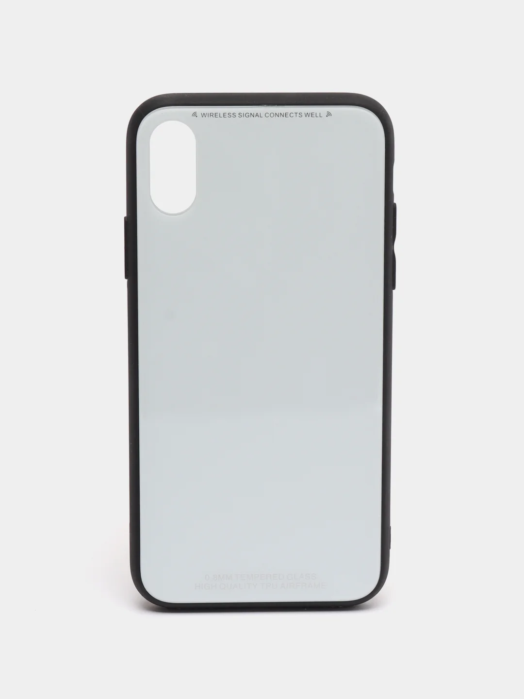 Белый чехол iPhone 6 / 6s / 7 / 8 / X / Xs / 7 Plus / 8 Plus / 5 / 5s / Se стеклянная панель