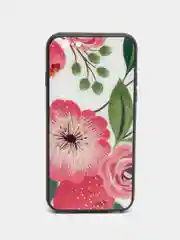 Вишнёвый чехол с рисунком для iPhone 5 / 5s / Se / 6 / 6s / 7 / 8 / Se 2020 стеклянная панель