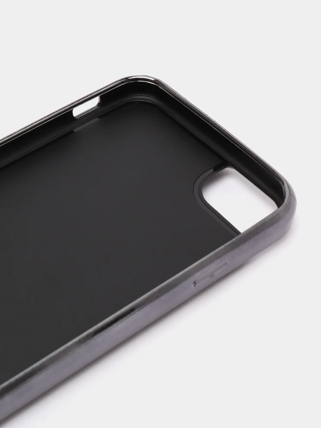 Светло-коричневый чехол с цепочкой iPhone 6 / 7 / 8 / Se 2020 / 6 Plus / 7 Plus / 8 Plus стразы, жемчуг