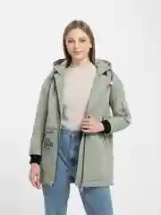 Приглушённый хаки куртка женская