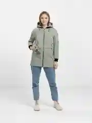 Приглушённый хаки куртка женская