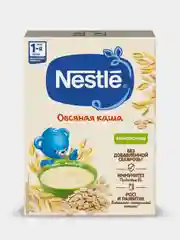 Каша детская NESTLE безмолочная овсяная с бифидобактериями, с 4 мес, карт.коробка, 200 г