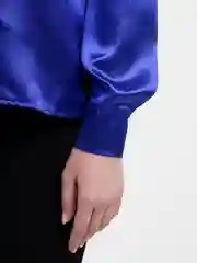 Синий женская рубашка, яркая